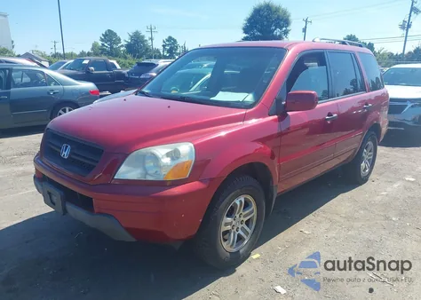 2003 Honda Pilot Ex из США, поврежденный, VIN 2HKYF18403H595440